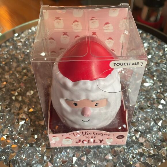 New Eccolo Santa clause Xmas Christmas red hat holiday squeeze ball stressball - Picture 4 of 7